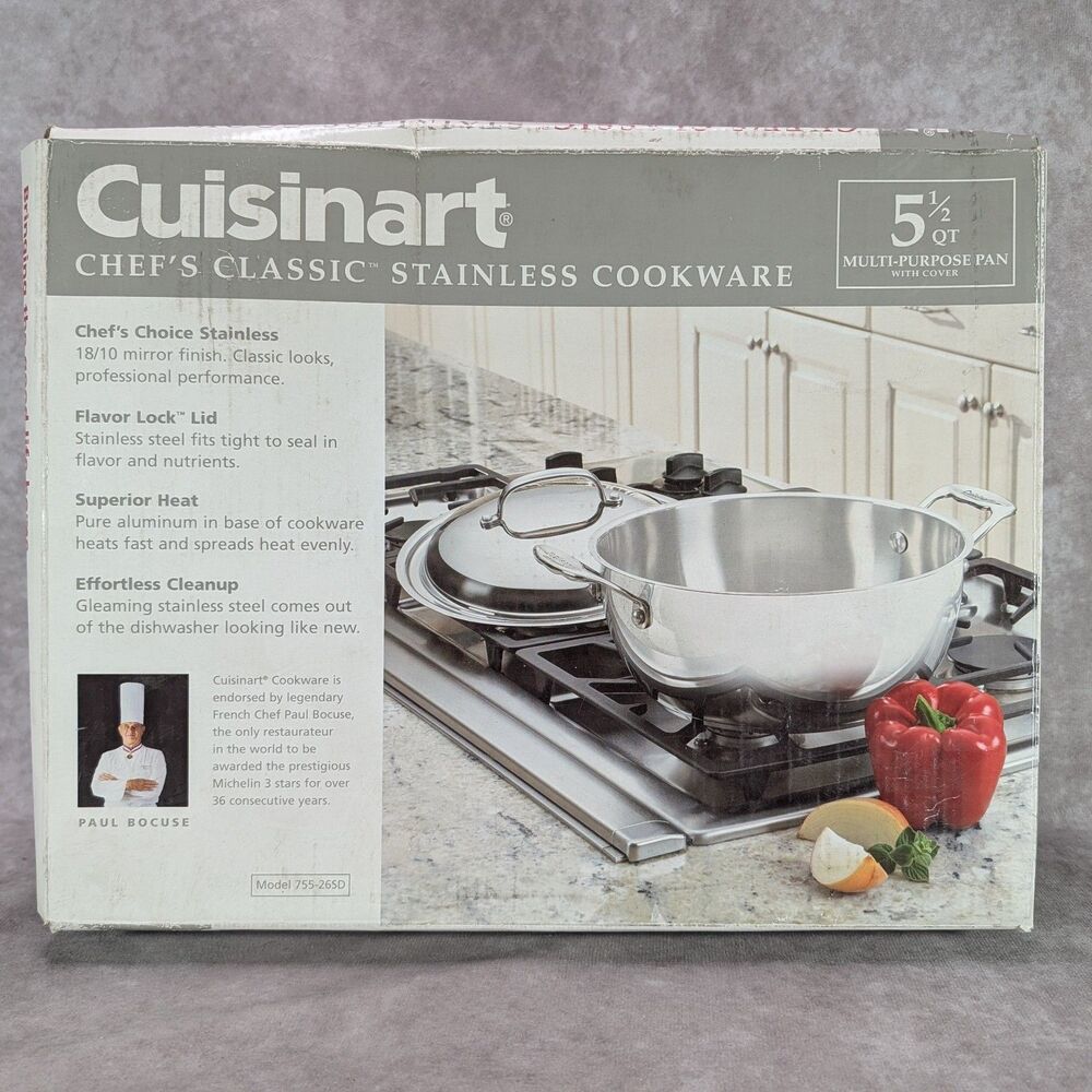 Cuisinart 755-26SD Chef's Classic 5.5 Qt Multi Purpose Pan Stainless Steel New